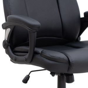 meg-GP040-0018,1-8 ΚΑΡΕΚΛΑ ΓΡΑΦΕΙΟΥ ΔΙΕΥΘΥΝΤΙΚΗ MORGAN MEGAPAP ΑΠΟ ΤΕΧΝΟΔΕΡΜΑ ΧΡΩΜΑ ΜΑΥΡΟ 67X65X112/122ΕΚ.