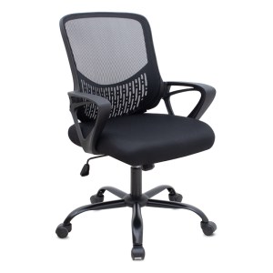 meg-GP040-0020,1-0 ΚΑΡΕΚΛΑ ΓΡΑΦΕΙΟΥ FREDA MEGAPAP ΜΕ ΥΦΑΣΜΑ MESH ΧΡΩΜΑ ΜΑΥΡΟ 65X65X90/100ΕΚ.