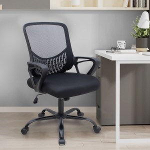 meg-GP040-0020,1-2 ΚΑΡΕΚΛΑ ΓΡΑΦΕΙΟΥ FREDA MEGAPAP ΜΕ ΥΦΑΣΜΑ MESH ΧΡΩΜΑ ΜΑΥΡΟ 65X65X90/100ΕΚ.