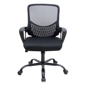 meg-GP040-0020,1-3 ΚΑΡΕΚΛΑ ΓΡΑΦΕΙΟΥ FREDA MEGAPAP ΜΕ ΥΦΑΣΜΑ MESH ΧΡΩΜΑ ΜΑΥΡΟ 65X65X90/100ΕΚ.