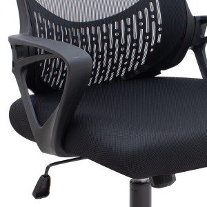 meg-GP040-0020,1-7 ΚΑΡΕΚΛΑ ΓΡΑΦΕΙΟΥ FREDA MEGAPAP ΜΕ ΥΦΑΣΜΑ MESH ΧΡΩΜΑ ΜΑΥΡΟ 65X65X90/100ΕΚ.