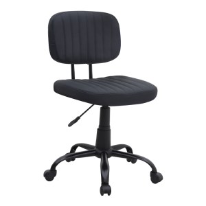 meg-GP040-0023,1-0 ΚΑΡΕΚΛΑ ΓΡΑΦΕΙΟΥ ROMANO MEGAPAP ΑΠΟ ΤΕΧΝΟΔΕΡΜΑ ΧΡΩΜΑ ΜΑΥΡΟ 46X53X79/86ΕΚ.