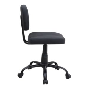 meg-GP040-0023,1-4 ΚΑΡΕΚΛΑ ΓΡΑΦΕΙΟΥ ROMANO MEGAPAP ΑΠΟ ΤΕΧΝΟΔΕΡΜΑ ΧΡΩΜΑ ΜΑΥΡΟ 46X53X79/86ΕΚ.