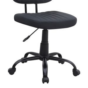 meg-GP040-0023,1-8 ΚΑΡΕΚΛΑ ΓΡΑΦΕΙΟΥ ROMANO MEGAPAP ΑΠΟ ΤΕΧΝΟΔΕΡΜΑ ΧΡΩΜΑ ΜΑΥΡΟ 46X53X79/86ΕΚ.