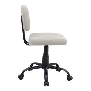 meg-GP040-0023,2-4 ΚΑΡΕΚΛΑ ΓΡΑΦΕΙΟΥ ROMANO MEGAPAP ΑΠΟ ΤΕΧΝΟΔΕΡΜΑ ΧΡΩΜΑ ΛΕΥΚΟ 46X53X79/86ΕΚ.