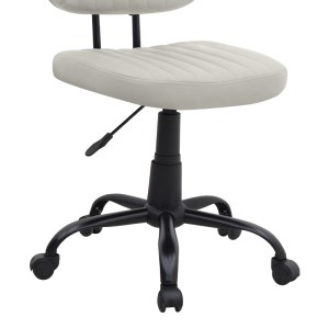 meg-GP040-0023,2-8 ΚΑΡΕΚΛΑ ΓΡΑΦΕΙΟΥ ROMANO MEGAPAP ΑΠΟ ΤΕΧΝΟΔΕΡΜΑ ΧΡΩΜΑ ΛΕΥΚΟ 46X53X79/86ΕΚ.