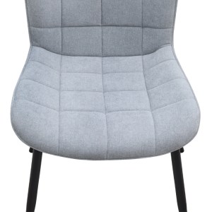 meg-GP040-0024,2-7 ΚΑΡΕΚΛΑ ΤΡΑΠΕΖΑΡΙΑΣ CHIARA MEGAPAP ΓΚΡΙ ΥΦΑΣΜΑ - ΜΕΤΑΛΛΙΚΟ ΜΑΥΡΟ ΠΟΔΙ 48X58X81ΕΚ.