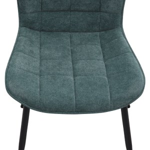 meg-GP040-0024,3-7 ΚΑΡΕΚΛΑ ΤΡΑΠΕΖΑΡΙΑΣ CHIARA MEGAPAP ΠΡΑΣΙΝΟ ΥΦΑΣΜΑ - ΜΕΤΑΛΛΙΚΟ ΜΑΥΡΟ ΠΟΔΙ 48X58X81ΕΚ.