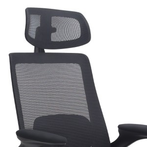 meg-GP040-0025,1-10 ΚΑΡΕΚΛΑ ΓΡΑΦΕΙΟΥ ΔΙΕΥΘΥΝΤΙΚΗ BELORA MEGAPAP ΜΕ ΥΦΑΣΜΑ MESH ΧΡΩΜΑ ΜΑΥΡΟ 63,5X62X117/127ΕΚ.