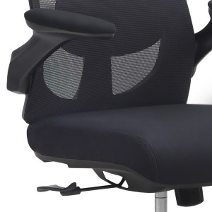 meg-GP040-0025,1-11 ΚΑΡΕΚΛΑ ΓΡΑΦΕΙΟΥ ΔΙΕΥΘΥΝΤΙΚΗ BELORA MEGAPAP ΜΕ ΥΦΑΣΜΑ MESH ΧΡΩΜΑ ΜΑΥΡΟ 63,5X62X117/127ΕΚ.