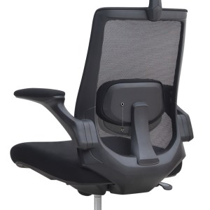 meg-GP040-0025,1-8 ΚΑΡΕΚΛΑ ΓΡΑΦΕΙΟΥ ΔΙΕΥΘΥΝΤΙΚΗ BELORA MEGAPAP ΜΕ ΥΦΑΣΜΑ MESH ΧΡΩΜΑ ΜΑΥΡΟ 63,5X62X117/127ΕΚ.