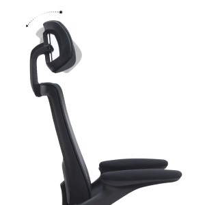 meg-GP040-0025,1-9 ΚΑΡΕΚΛΑ ΓΡΑΦΕΙΟΥ ΔΙΕΥΘΥΝΤΙΚΗ BELORA MEGAPAP ΜΕ ΥΦΑΣΜΑ MESH ΧΡΩΜΑ ΜΑΥΡΟ 63,5X62X117/127ΕΚ.