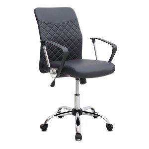 meg-GP040-0027,1-0 ΚΑΡΕΚΛΑ ΓΡΑΦΕΙΟΥ AVELON MEGAPAP ΑΠΟ ΤΕΧΝΟΔΕΡΜΑ ΧΡΩΜΑ ΜΑΥΡΟ 60X56X94/103ΕΚ.