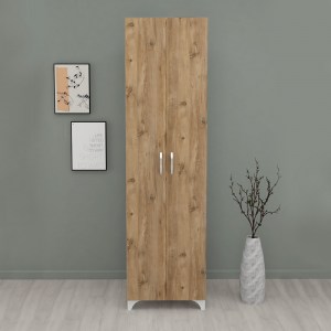 meg-GP041-0015,2-3 ΝΤΟΥΛΑΠΑ - ΠΑΠΟΥΤΣΟΘΗΚΗ ΜΕΛΑΜΙΝΗΣ LILLY MEGAPAP ΧΡΩΜΑ PINE OAK 49X32X178ΕΚ.