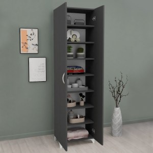 meg-GP041-0015,3-1 ΝΤΟΥΛΑΠΑ - ΠΑΠΟΥΤΣΟΘΗΚΗ ΜΕΛΑΜΙΝΗΣ LILLY MEGAPAP ΧΡΩΜΑ ΑΝΘΡΑΚΙ 49X32X170ΕΚ.