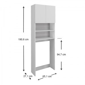 meg-GP041-0035,1-3 ΕΠΙΠΛΟ ΠΛΥΝΤΗΡΙΟΥ RAMSEY MEGAPAP ΑΠΟ ΜΕΛΑΜΙΝΗ ΧΡΩΜΑ ΛΕΥΚΟ 65X27X190,6ΕΚ.