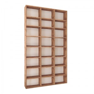 meg-GP041-0045,2-2 ΒΙΒΛΙΟΘΗΚΗ ΜΕΛΑΜΙΝΗΣ FYODOR MEGAPAP ΧΡΩΜΑ PINE OAK 102X16X178ΕΚ.