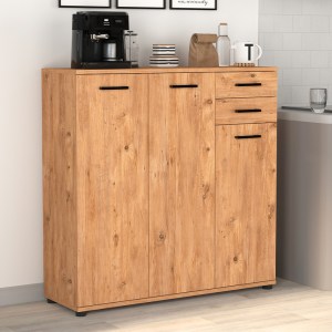 meg-GP041-0064,3-0 ΠΑΠΟΥΤΣΟΘΗΚΗ - ΝΤΟΥΛΑΠΙ POLLY MEGAPAP ΧΡΩΜΑ PINE OAK 108X35X108ΕΚ.