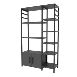 meg-GP041-0067,2-1 ΕΠΙΠΛΟ ΚΟΥΖΙΝΑΣ BENITO MEGAPAP ΧΡΩΜΑ ΜΑΥΡΟ - ΑΝΘΡΑΚΙ 83,6X30,2X140,7ΕΚ.