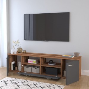 meg-GP041-0080,1-1 ΕΠΙΠΛΟ ΤΗΛΕΟΡΑΣΗΣ GIRIT MEGAPAP ΧΡΩΜΑ ΚΑΡΥΔΙ - ΑΝΘΡΑΚΙ 181,3X41X46,2ΕΚ.