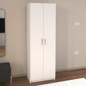 meg-GP041-0085,1-1 ΝΤΟΥΛΑΠΑ ΡΟΥΧΩΝ - ΠΑΠΟΥΤΣΟΘΗΚΗ RENSO MEGAPAP ΔΙΦΥΛΛΗ ΧΡΩΜΑ ΛΕΥΚΟ 59,8X37,8X178,5ΕΚ.
