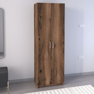meg-GP041-0085,2-1 ΝΤΟΥΛΑΠΑ ΡΟΥΧΩΝ - ΠΑΠΟΥΤΣΟΘΗΚΗ RENSO MEGAPAP ΔΙΦΥΛΛΗ ΧΡΩΜΑ ΚΑΠΝΙΣΤΗ ΚΑΡΥΔΙΑ 59,8X37,8X178,5ΕΚ.