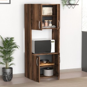 meg-GP041-0086,2-1 ΝΤΟΥΛΑΠΑ ΚΟΥΖΙΝΑΣ ARMADO MEGAPAP ΧΡΩΜΑ ΚΑΠΝΙΣΤΗ ΚΑΡΥΔΙΑ 60X32X140ΕΚ.