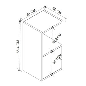 meg-GP041-0088,3-4 ΚΟΜΟΔΙΝΟ VITO MEGAPAP ΧΡΩΜΑ ΑΝΘΡΑΚΙ 34X30X66,4ΕΚ.