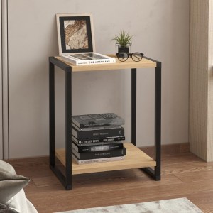 meg-GP041-0092,1-0 ΚΟΜΟΔΙΝΟ GINA MEGAPAP ΧΡΩΜΑ SAPPHIRE OAK - ΜΑΥΡΟ 39X30X48ΕΚ.
