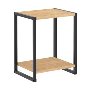 meg-GP041-0092,1-2 ΚΟΜΟΔΙΝΟ GINA MEGAPAP ΧΡΩΜΑ SAPPHIRE OAK - ΜΑΥΡΟ 39X30X48ΕΚ.