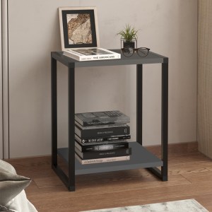 meg-GP041-0092,2-0 ΚΟΜΟΔΙΝΟ GINA MEGAPAP ΧΡΩΜΑ ΑΝΘΡΑΚΙ - ΜΑΥΡΟ 39X30X48ΕΚ.