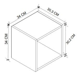 meg-GP041-0094,1-3 ΚΟΜΟΔΙΝΟ ΕΠΙΤΟΙΧΙΟ BENY MEGAPAP ΧΡΩΜΑ ΛΕΥΚΟ 34X30,3X34ΕΚ.