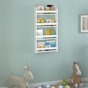 meg-GP041-0097,1-1 ΕΠΙΤΟΙΧΙΑ ΒΙΒΛΙΟΘΗΚΗ - ΡΑΦΙΕΡΑ MONTESSORI MEGAPAP ΧΡΩΜΑ ΛΕΥΚΟ 60X15X120ΕΚ.