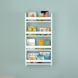 meg-GP041-0097,1-2 ΕΠΙΤΟΙΧΙΑ ΒΙΒΛΙΟΘΗΚΗ - ΡΑΦΙΕΡΑ MONTESSORI MEGAPAP ΧΡΩΜΑ ΛΕΥΚΟ 60X15X120ΕΚ.