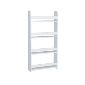meg-GP041-0097,1-3 ΕΠΙΤΟΙΧΙΑ ΒΙΒΛΙΟΘΗΚΗ - ΡΑΦΙΕΡΑ MONTESSORI MEGAPAP ΧΡΩΜΑ ΛΕΥΚΟ 60X15X120ΕΚ.