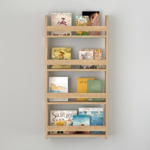 meg-GP041-0097,2-1 ΕΠΙΤΟΙΧΙΑ ΒΙΒΛΙΟΘΗΚΗ - ΡΑΦΙΕΡΑ MONTESSORI MEGAPAP ΧΡΩΜΑ SAPPHIRE OAK 60X15X120ΕΚ.