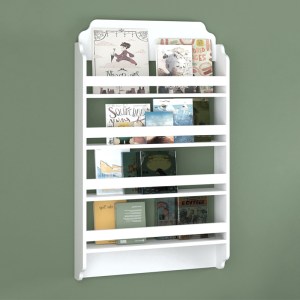 meg-GP041-0098,1-0 ΕΠΙΤΟΙΧΙΑ ΒΙΒΛΙΟΘΗΚΗ - ΡΑΦΙΕΡΑ MONTESSORI MEGAPAP ΧΡΩΜΑ ΛΕΥΚΟ 80X15X132ΕΚ.