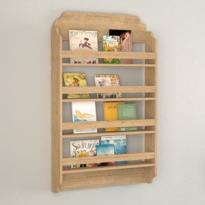 meg-GP041-0098,2-0 ΕΠΙΤΟΙΧΙΑ ΒΙΒΛΙΟΘΗΚΗ - ΡΑΦΙΕΡΑ MONTESSORI MEGAPAP ΧΡΩΜΑ SAPPHIRE OAK 80X15X132ΕΚ.