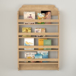meg-GP041-0098,2-1 ΕΠΙΤΟΙΧΙΑ ΒΙΒΛΙΟΘΗΚΗ - ΡΑΦΙΕΡΑ MONTESSORI MEGAPAP ΧΡΩΜΑ SAPPHIRE OAK 80X15X132ΕΚ.