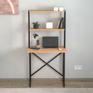 meg-GP041-0104,1-1 ΓΡΑΦΕΙΟ ΕΡΓΑΣΙΑΣ POPE MEGAPAP ΧΡΩΜΑ PINE OAK 73X52X146ΕΚ.