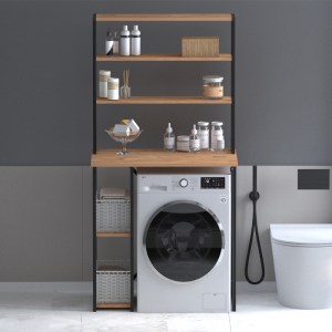 meg-GP041-0106,1-1 ΕΠΙΠΛΟ ΠΛΥΝΤΗΡΙΟΥ BERKUS MEGAPAP ΧΡΩΜΑ PINE OAK 90X60X178ΕΚ.