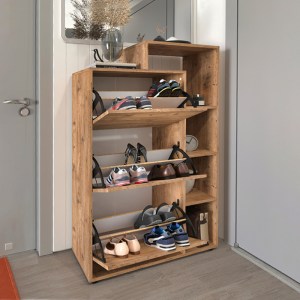 meg-GP041-0119,1-1 ΠΑΠΟΥΤΣΟΘΗΚΗ LEGO MEGAPAP ΧΡΩΜΑ PINE OAK 90X32X143ΕΚ.
