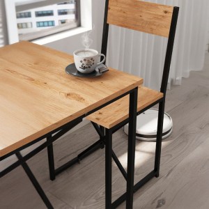 meg-GP041-0127,1-2 ΤΡΑΠΕΖΑΡΙΑ MAYSA MEGAPAP ΣΕΤ 3 ΤΜΧ ΧΡΩΜΑ PINE OAK 72,5X52,5X71,8ΕΚ.