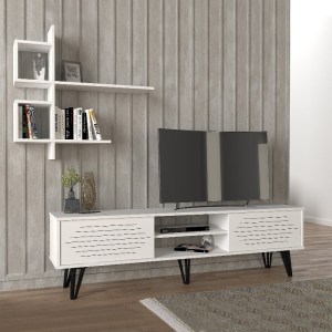 meg-GP042-0015,2-0 ΣΥΝΘΕΣΗ ΤΗΛΕΟΡΑΣΗΣ SALERNO MEGAPAP ΧΡΩΜΑ ΛΕΥΚΟ 180X35X51ΕΚ.