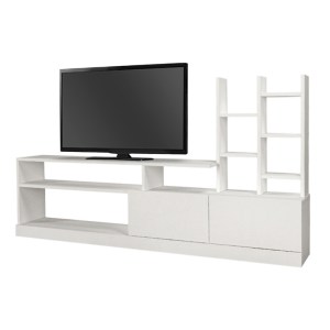 meg-GP042-0030,1-5 ΣΥΝΘΕΣΗ ΤΗΛΕΟΡΑΣΗΣ PESARO MEGAPAP ΧΡΩΜΑ ΛΕΥΚΟ 165X25X91,3ΕΚ.