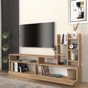 meg-GP042-0030,2-1 ΣΥΝΘΕΣΗ ΤΗΛΕΟΡΑΣΗΣ PESARO MEGAPAP ΧΡΩΜΑ SEPET OAK 165X25X91,3ΕΚ.