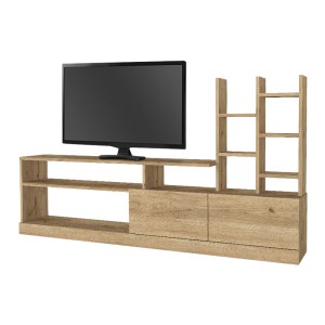 meg-GP042-0030,2-4 ΣΥΝΘΕΣΗ ΤΗΛΕΟΡΑΣΗΣ PESARO MEGAPAP ΧΡΩΜΑ SEPET OAK 165X25X91,3ΕΚ.