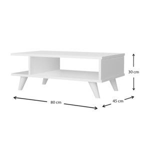 meg-GP042-0080,1-4 ΤΡΑΠΕΖΑΚΙ ΣΑΛΟΝΙΟΥ TITUS MEGAPAP ΧΡΩΜΑ ΛΕΥΚΟ 80X45X30ΕΚ.