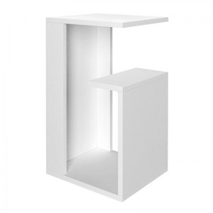meg-GP042-0092,1-3 ΤΡΑΠΕΖΑΚΙ ΒΟΗΘΗΤΙΚΟ ROSANA MEGAPAP ΑΠΟ ΜΕΛΑΜΙΝΗ ΧΡΩΜΑ ΛΕΥΚΟ 35X29,5X60ΕΚ.