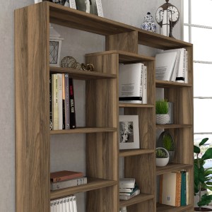 meg-GP042-0104,2-3 ΒΙΒΛΙΟΘΗΚΗ AMPLE MEGAPAP ΧΡΩΜΑ ΚΑΡΥΔΙ 125X22X135,7ΕΚ.